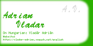 adrian vladar business card